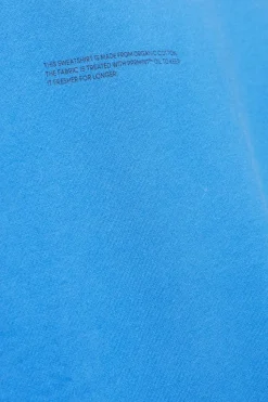 Pangaia BLUE Sweatshirt with logo