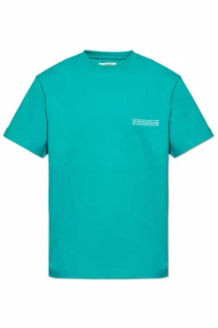 Pangaia GREEN T-shirt with logo