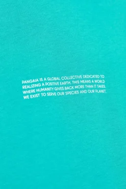 Pangaia GREEN T-shirt with logo