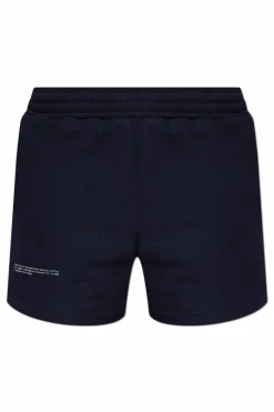 Pangaia NAVY BLUE Logo shorts