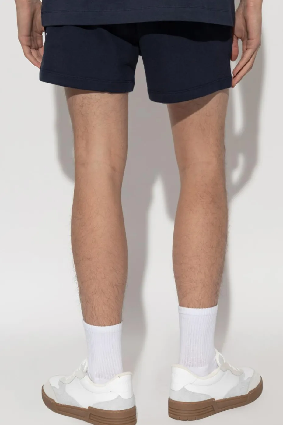 Pangaia NAVY BLUE Logo shorts