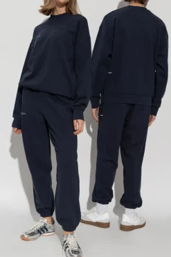 Pangaia NAVY BLUE Sweatshirt with logo