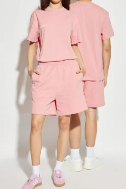 Pangaia PINK Logo shorts
