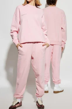 Pangaia PINK Sweatpants with logo