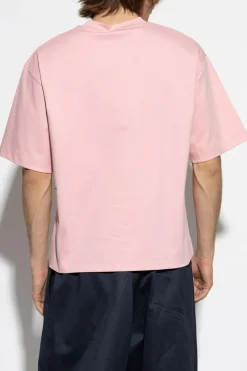 Pangaia PINK T-shirt with print