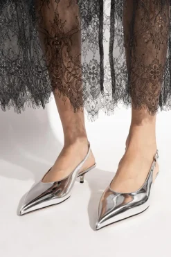 Paris Texas SILVER Heeled shoes "Jessica"