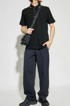 Paul & Shark BLACK Polo with logo patch