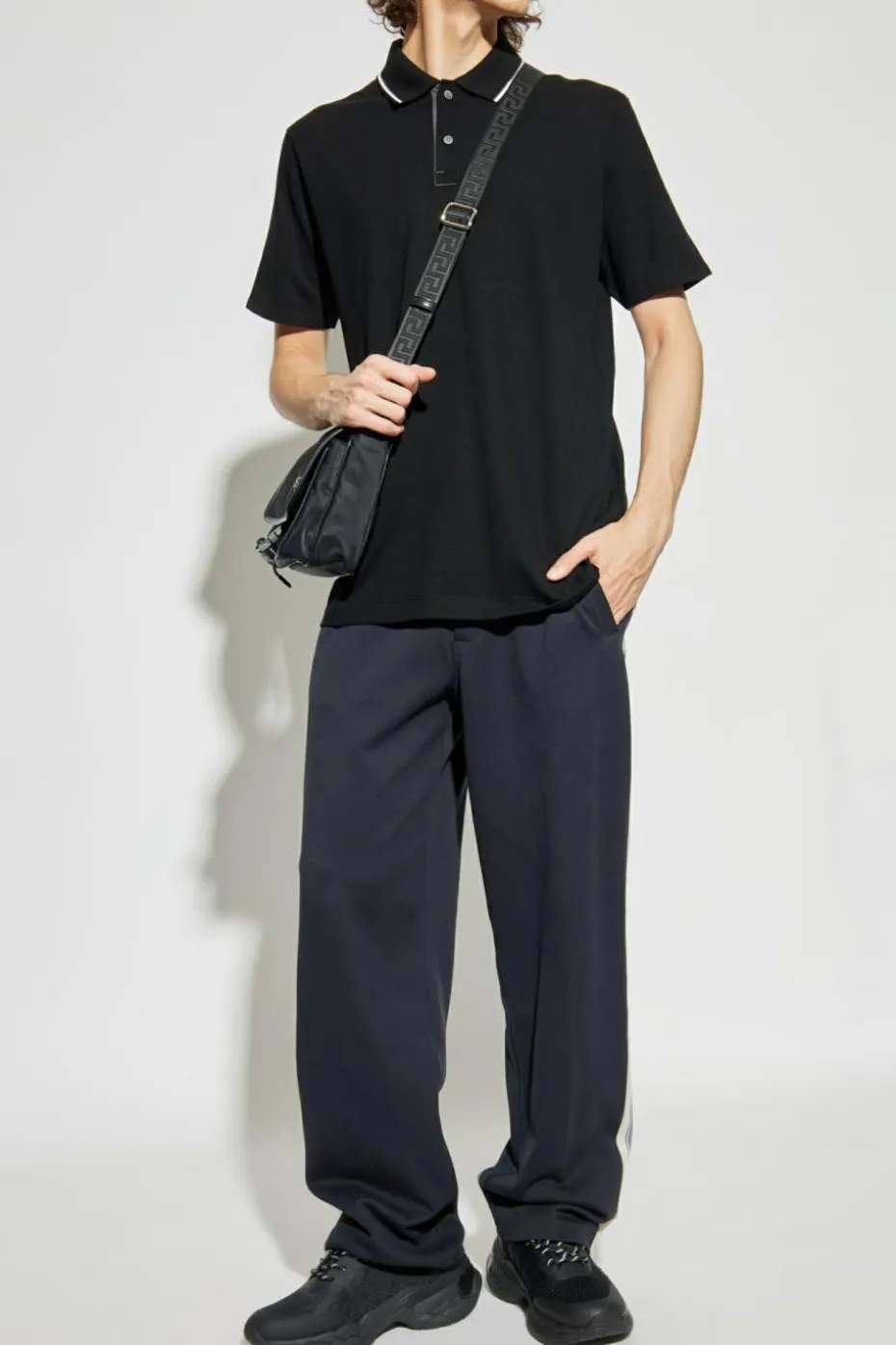 Paul & Shark BLACK Polo with logo patch