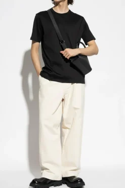 Paul & Shark BLACK T-shirt with embroidered logo