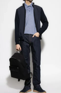 Paul & Shark BLUE Cotton polo shirt