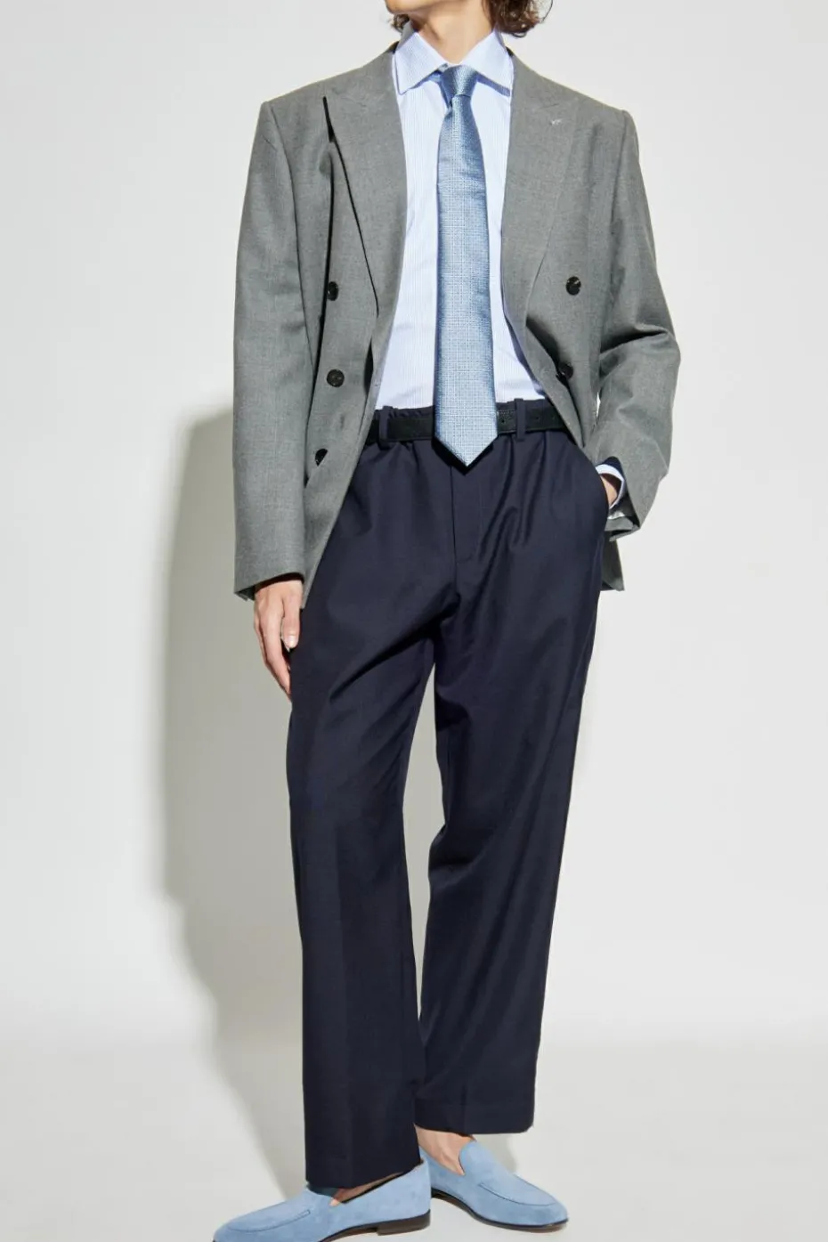 Paul & Shark light blue Shirt with a striped pattern