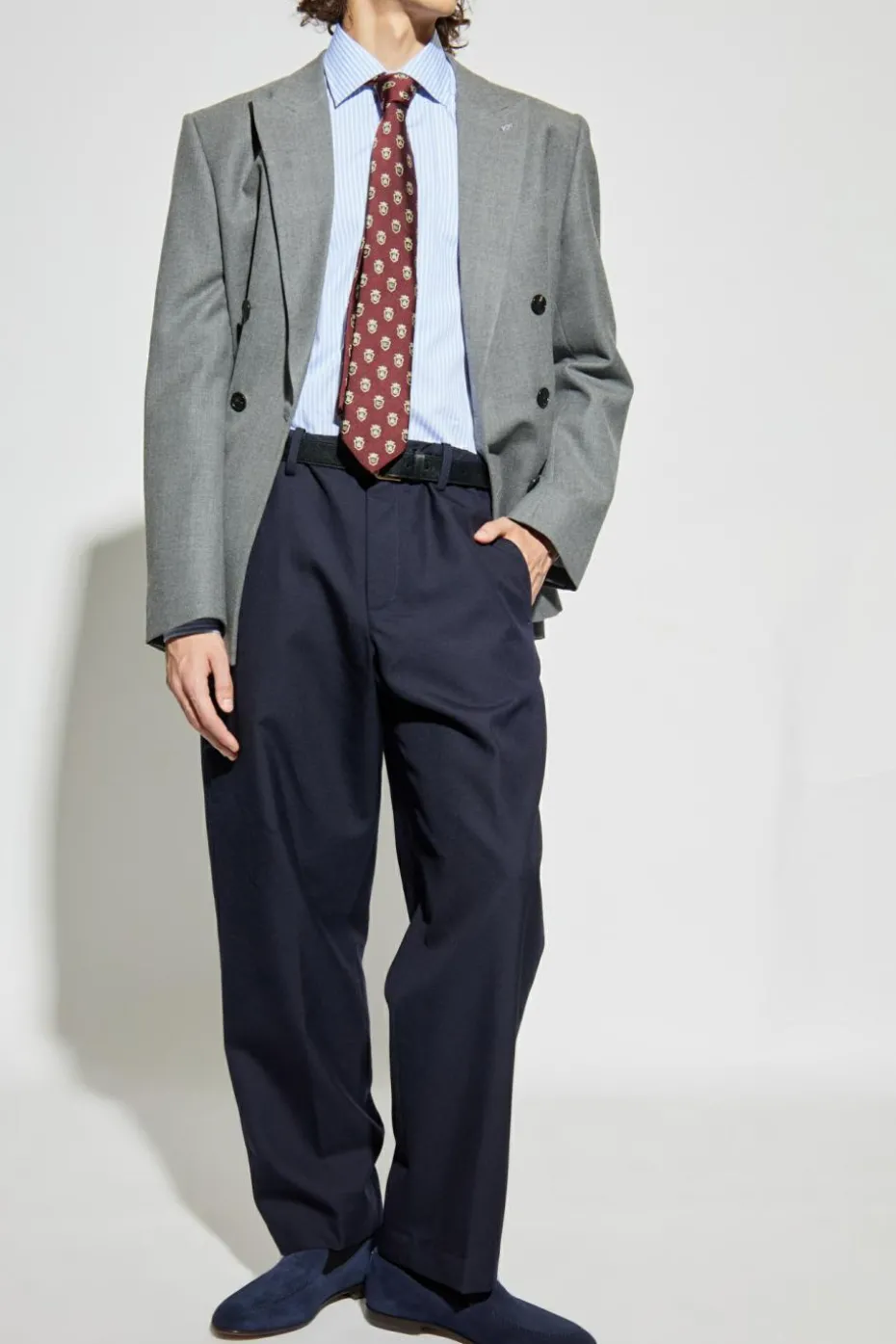 Paul & Shark light blue Striped pattern shirt