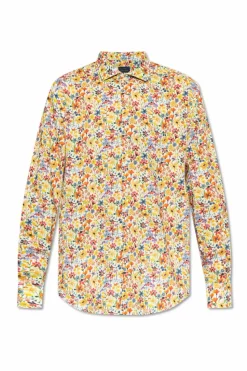 Paul & Shark MULTICOLOUR Shirt with floral motif