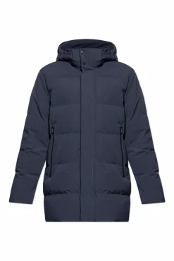 Paul & Shark NAVY BLUE Down jacket with detachable hood