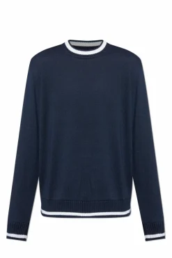 Paul & Shark NAVY BLUE Wool sweater with a crew neckline