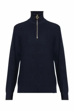 Paul & Shark NAVY BLUE Zip-neck sweater
