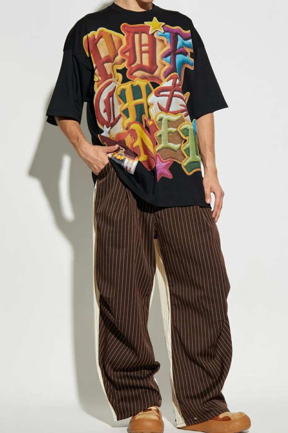 PDF BLACK T-shirt with print