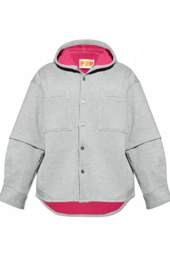 PDF GREY Hooded jacket