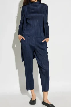 Pleats Please Issey Miyake NAVY BLUE Pleated pants