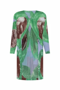 Pleats Please Issey Miyake MULTICOLOUR Pleated coat