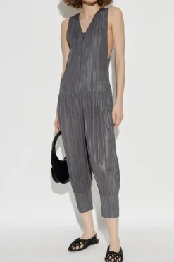 Pleats Please Issey Miyake GREY Pleated jumpsuit