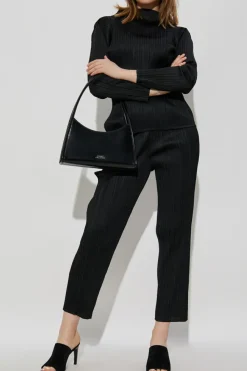 Pleats Please Issey Miyake BLACK Pleated trousers