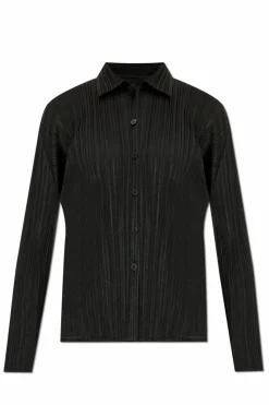 Pleats Please Issey Miyake BLACK Pleated shirt
