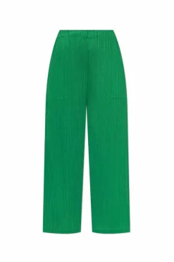 Pleats Please Issey Miyake GREEN Pleated pants