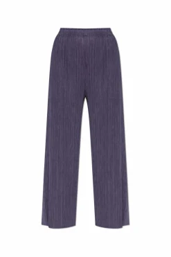 Pleats Please Issey Miyake PURPLE Pleated trousers