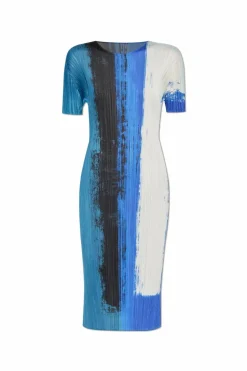 Pleats Please Issey Miyake BLUE Pleated dress