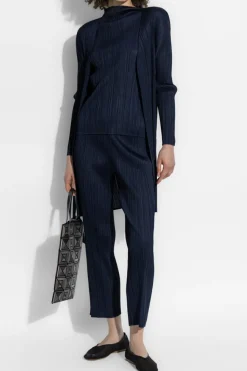 Pleats Please Issey Miyake NAVY BLUE Pleated pants