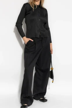 Pleats Please Issey Miyake BLACK Pleated shirt