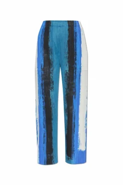 Pleats Please Issey Miyake BLUE Pleated trousers