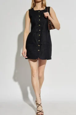 Posse BLACK Linen dress