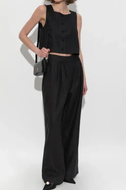 Posse BLACK Linen trousers