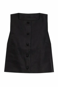 Posse BLACK Linen vest "Rio"