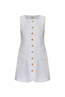 Posse WHITE Linen dress
