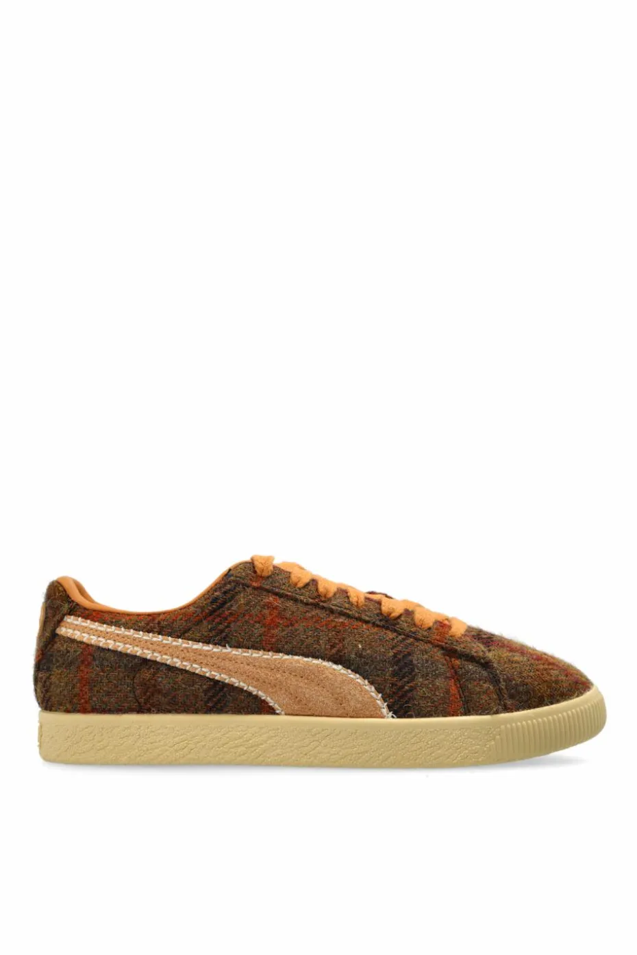 Puma BROWN Sneakers Clyde Harris Tweed