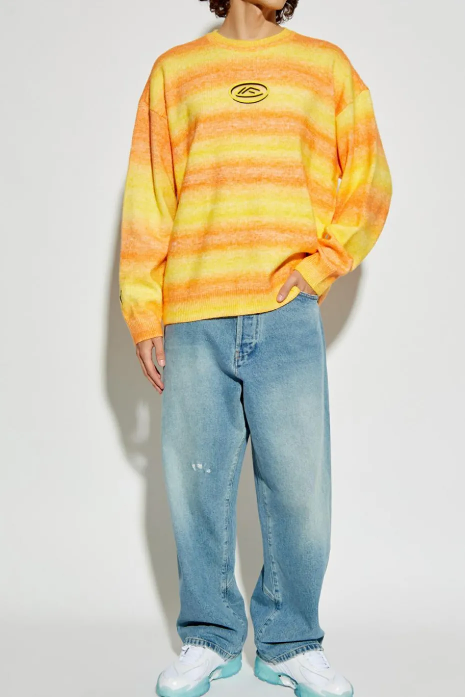 Puma YELLOW Sweater with rubber patch