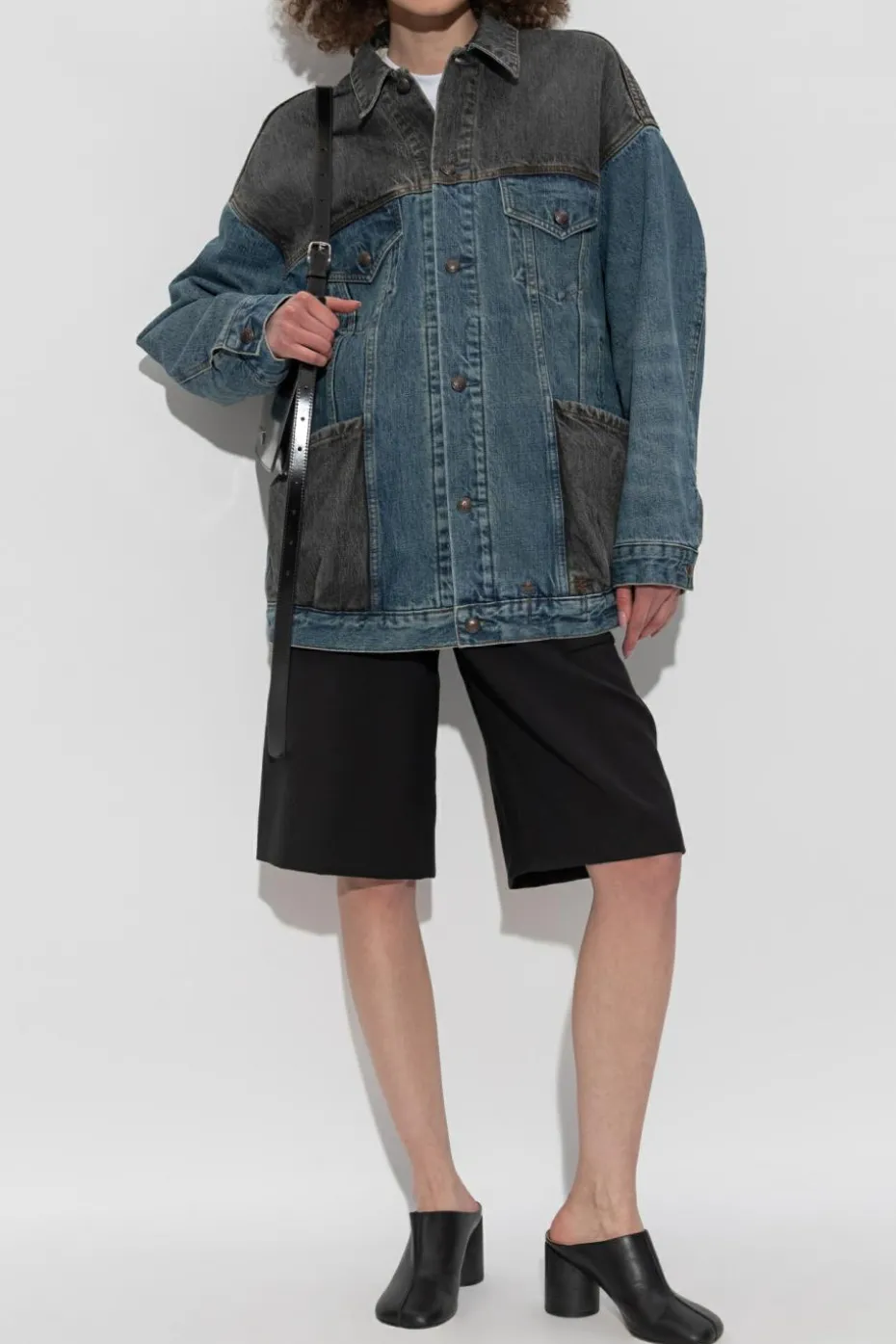R13 BLUE Denim jacket in 'oversize' style