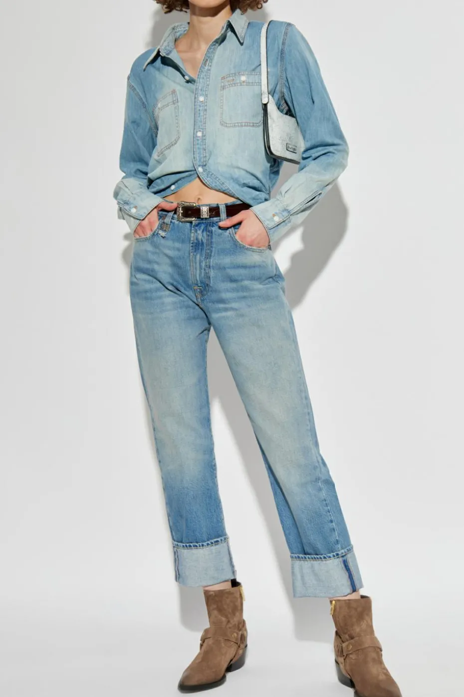 R13 BLUE Jeans with logo