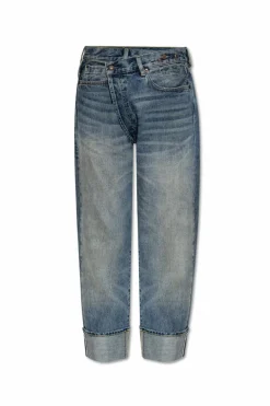 R13 BLUE Jeans with rolled-up legs