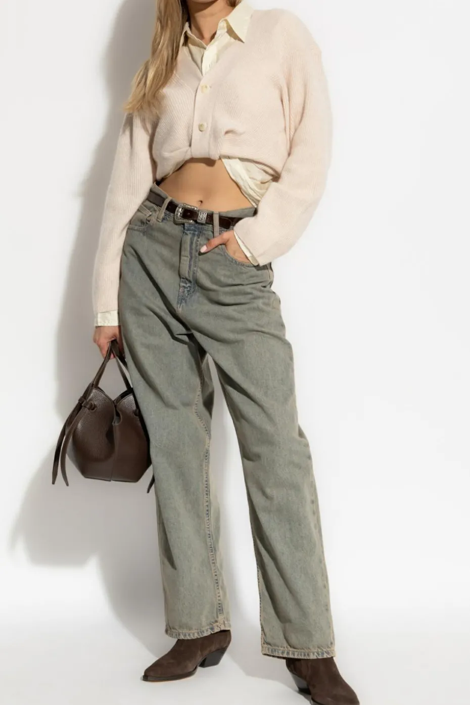 R13 cream Cashmere cardigan
