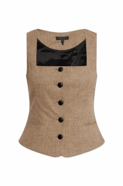 Rag & Bone beige Wool Vest Mariana