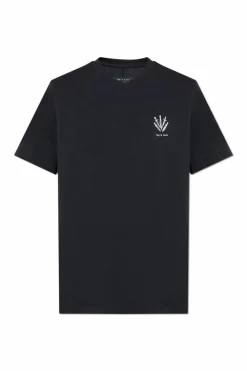 Rag & Bone BLACK Cotton t-shirt with logo