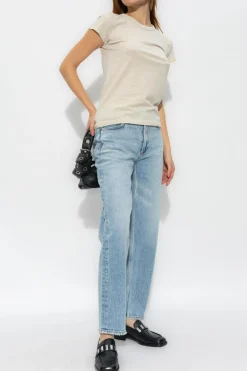 Rag & Bone BLUE ‘Harlow’ straight leg jeans