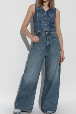Rag & Bone BLUE Vest made of denim-like fabric