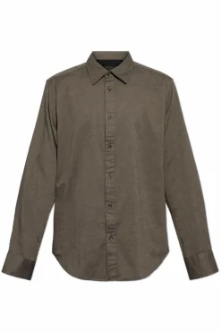 Rag & Bone GREEN Shirt Army