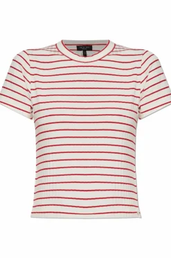 Rag & Bone RED T-shirt with striped pattern