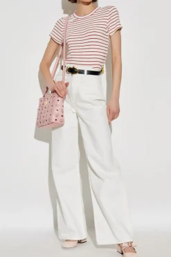 Rag & Bone RED T-shirt with striped pattern